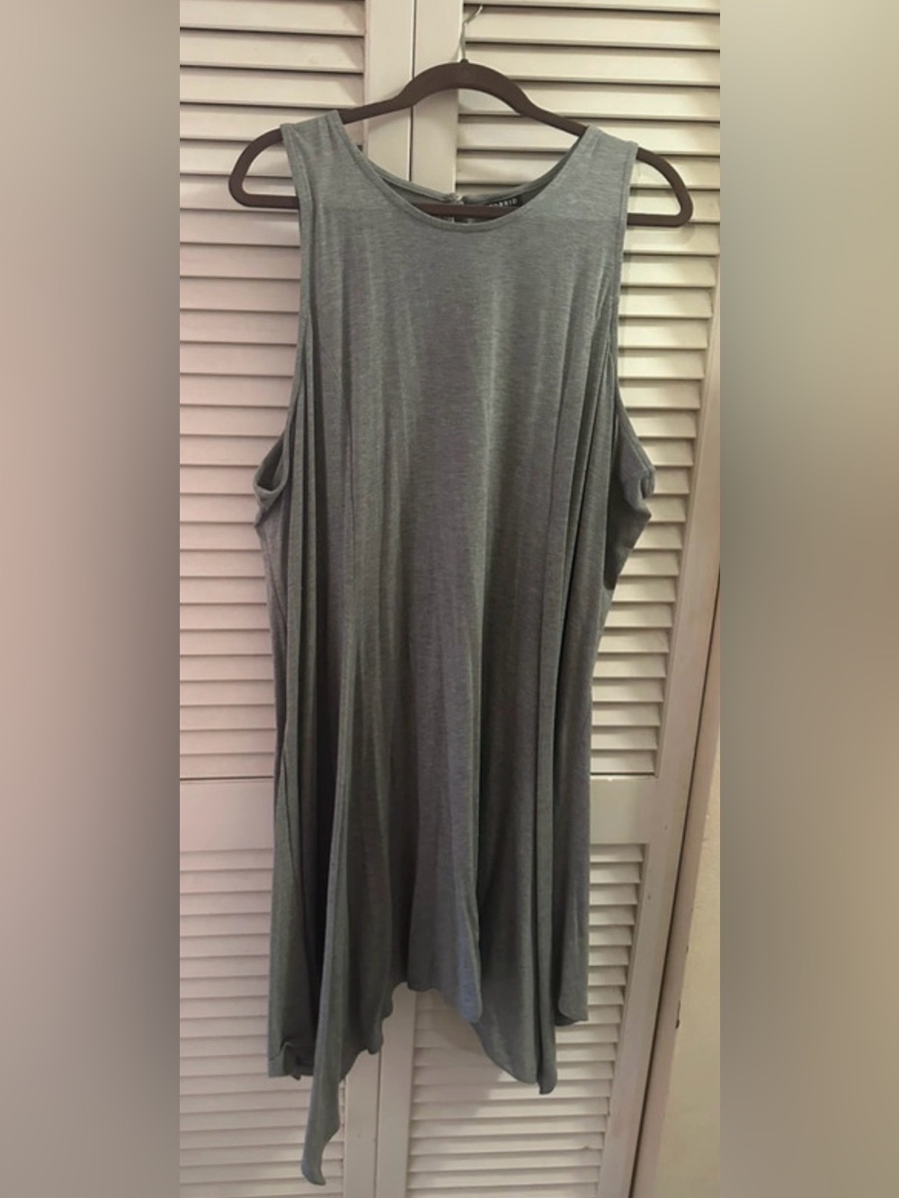 torrid Gray Sleeveless Swing Tank Dress